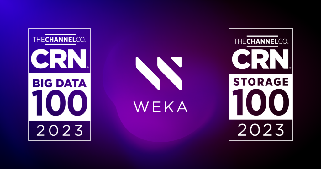 WEKA Honored on 2023 CRN Big Data 100 and CRN Storage 100 Lists