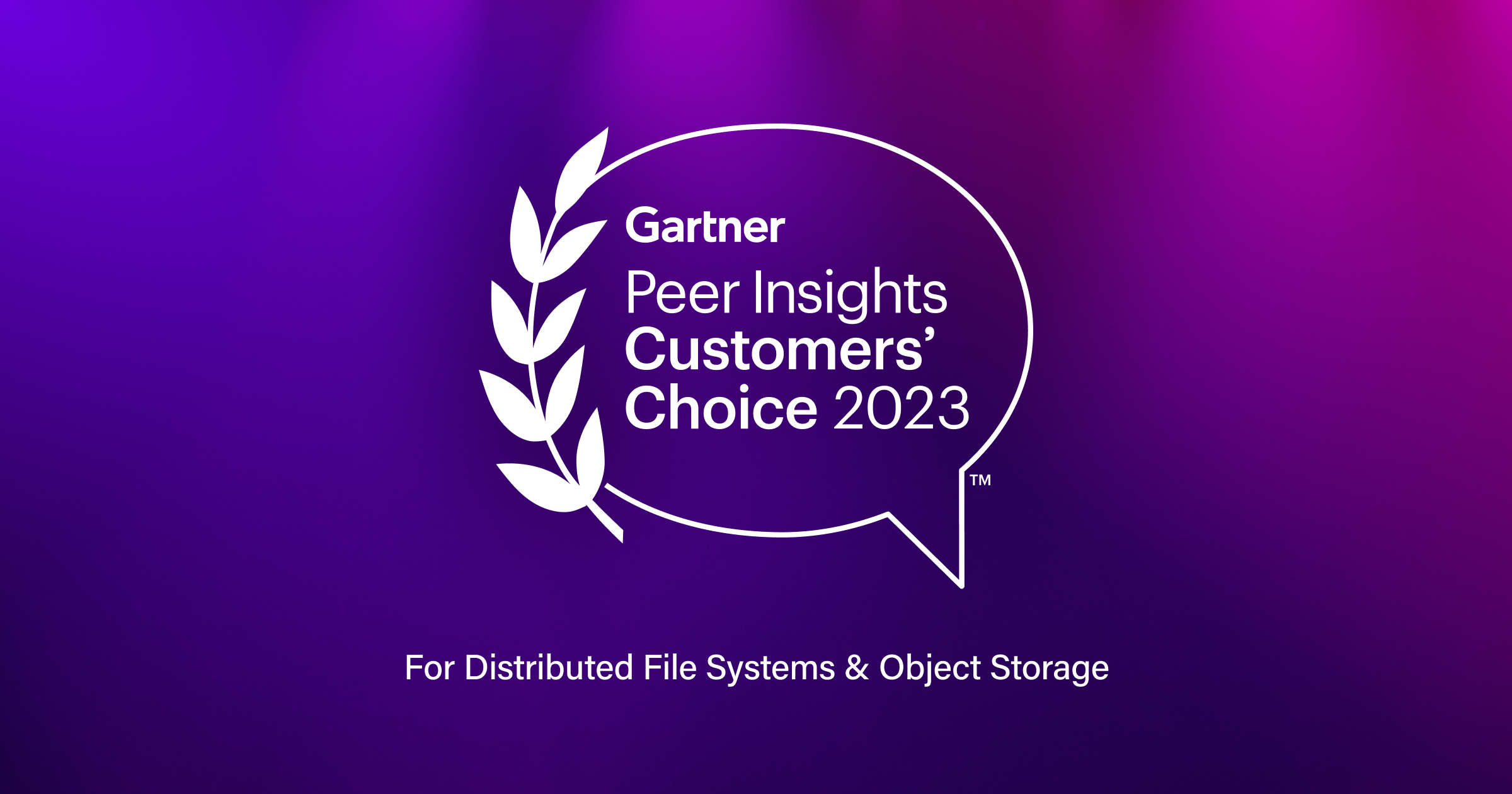 WEKA Recognized as a 2023 Gartner® Peer Insights™ Customers’ Choice for Distributed File Systems and Object Storage