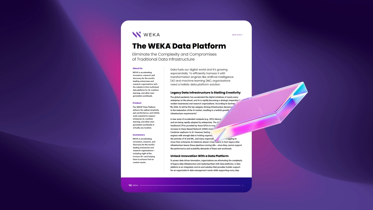 The WEKA Data Platform