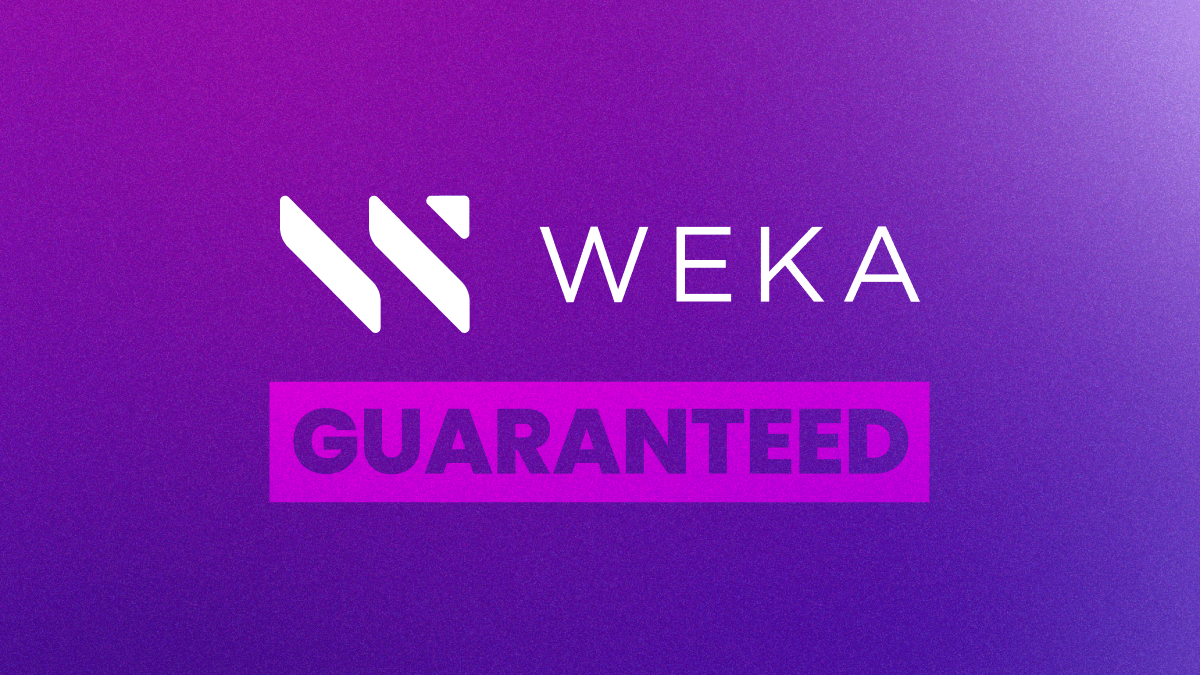 WEKA Introduces Guarantees for Cloud Cost Savings and On-Prem Performance