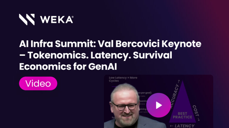 AI Infra Summit: Val Bercovici Keynote – Tokenomics. Latency. Survival Economics for GenAI