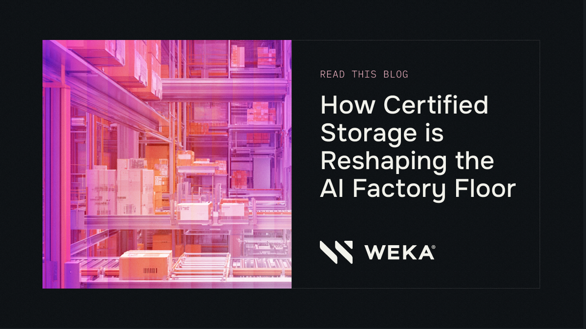 How Certified Storage is Reshaping the AI Factory Floor