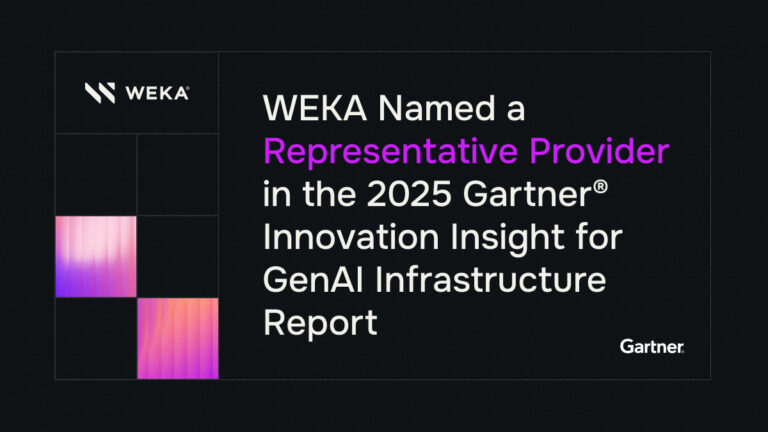 WEKA Recognized in Gartner 2025 GenAI Infrastructure Report