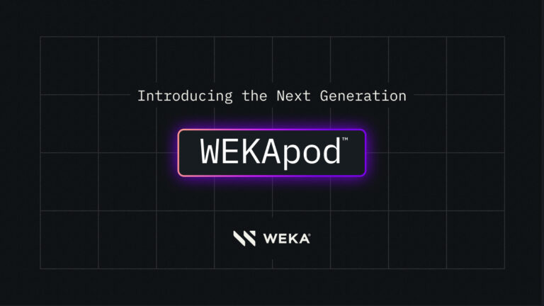 WEKA Unveils Next-Gen WEKApod Appliances to Redefine AI Storage Economics