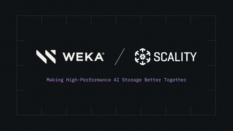 Scality and WEKA Partner to Deliver High-Performance AI Storage with Efficient Object Tiering