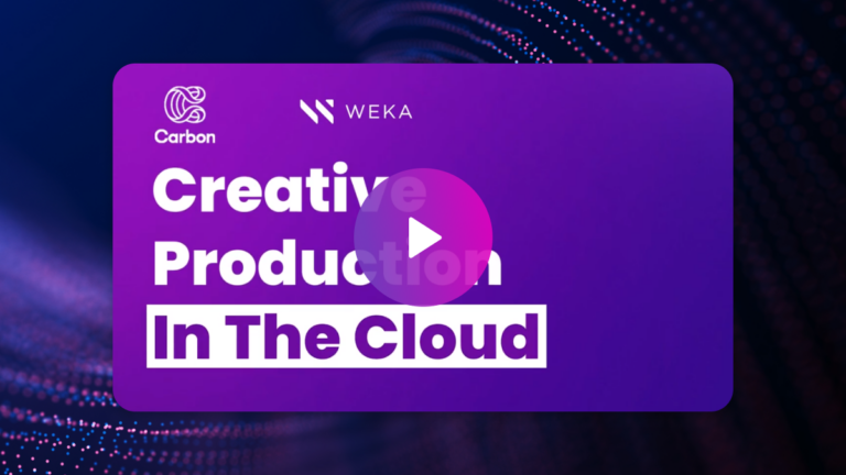 Carbon VFX Breaks Down Barriers to Creativity with WEKA and AWS