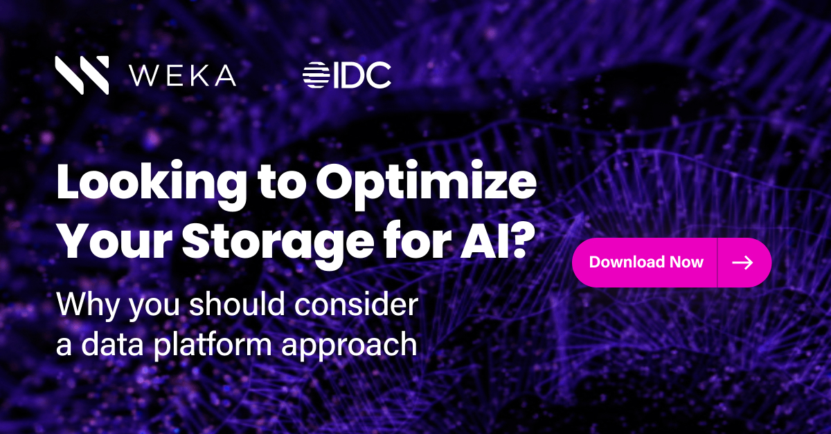 Enterprises Looking to Optimize Storage Environments for Artificial Intelligence Workloads Should Consider a Data Platform Approach