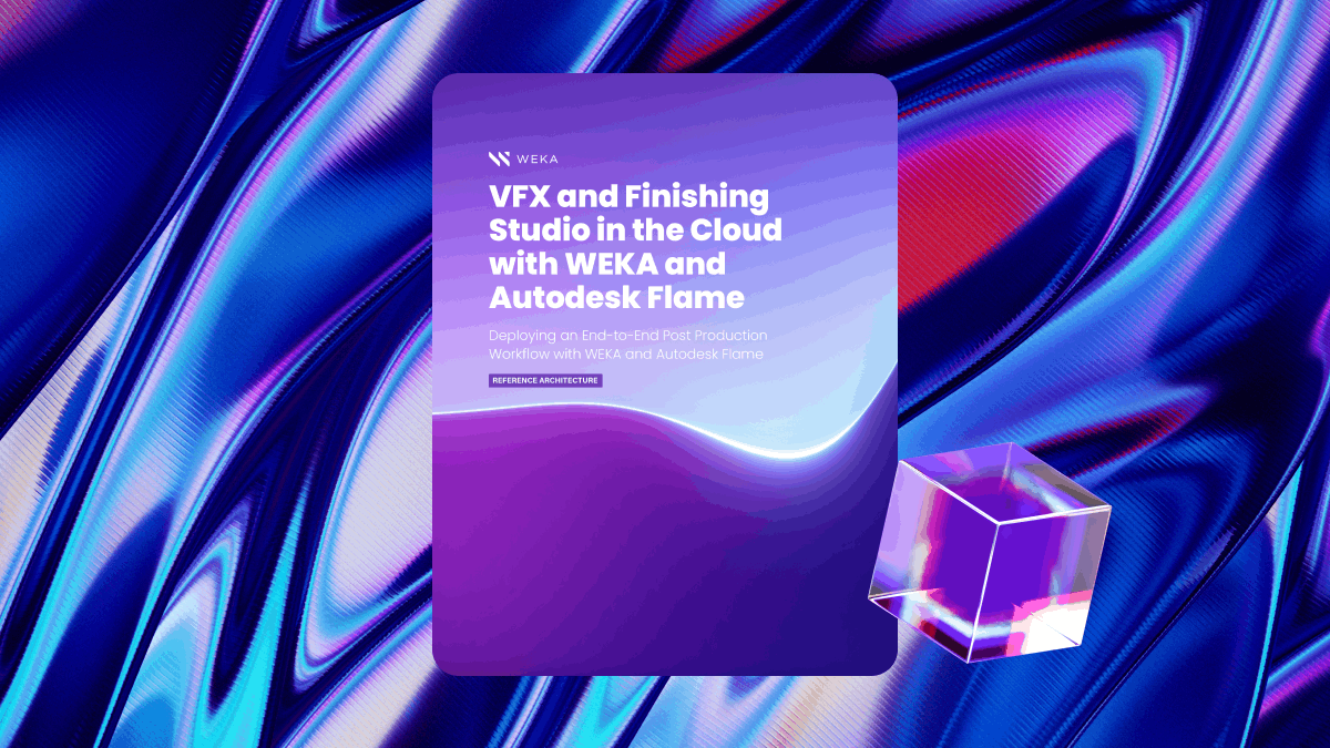 VFX and Finishing Studio in the Cloud with WEKA and Autodesk Flame