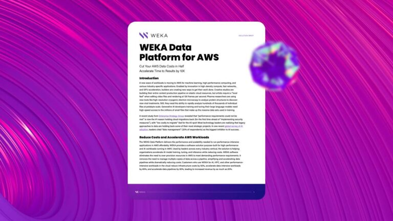 WEKA Data Platform for AWS