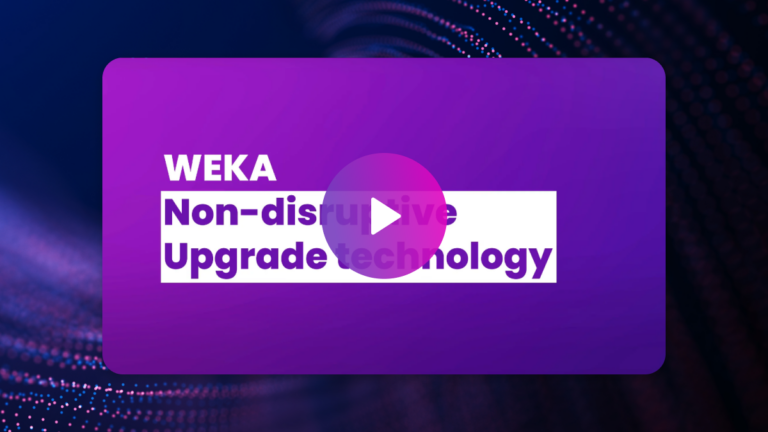 WEKA 4.1 Non-disruptive upgrades