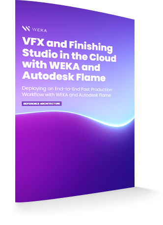 VFX and Finishing Studio in the Cloud with WEKA and Autodesk Flame