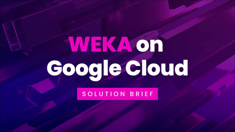 WEKA on Google Cloud Platform