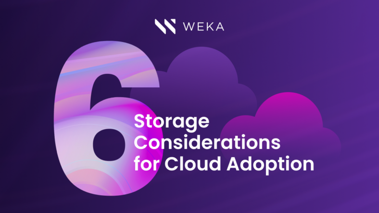 Six Storage Considerations for Cloud Adoption
