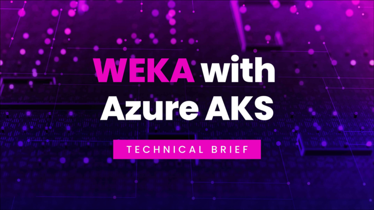 WEKA with Azure AKS