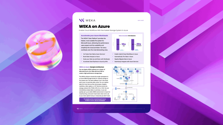 WEKA on Azure Datasheet