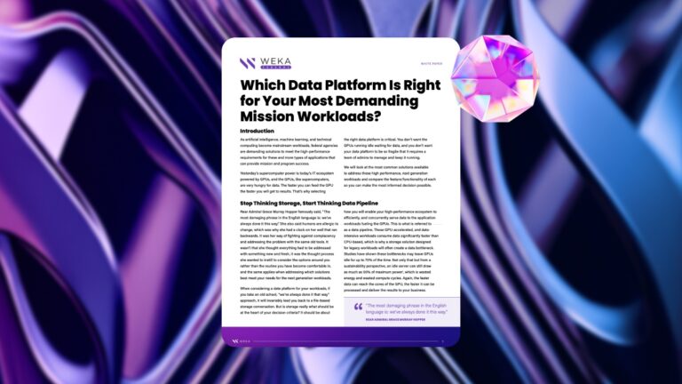 Which Data Platform Is Right for Your Most Demanding Mission Workloads?