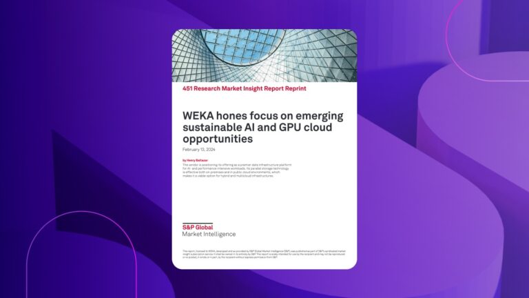 WEKA Hones Focus on Emerging Sustainable AI and GPU Cloud Opportunities
