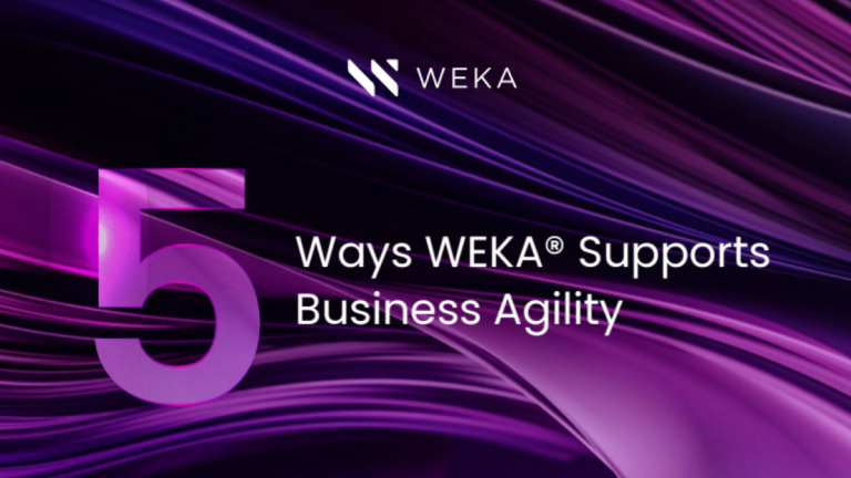 5 Ways WEKA Supports Business Agility
