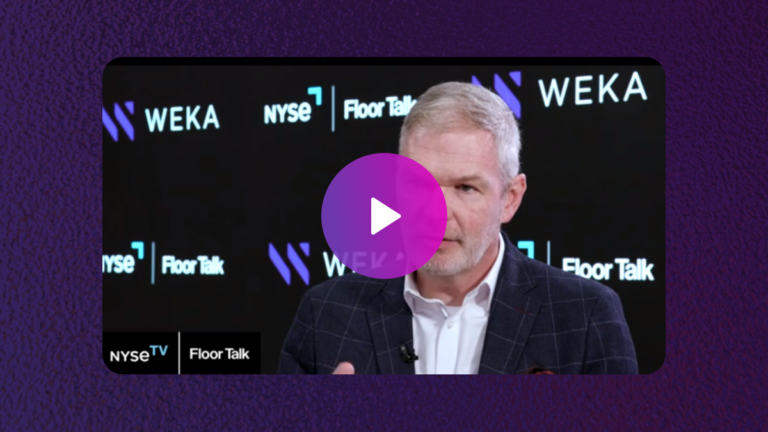 NYSE Floor Talk: WEKA’s Jonathan Martin Introduces WEKApod