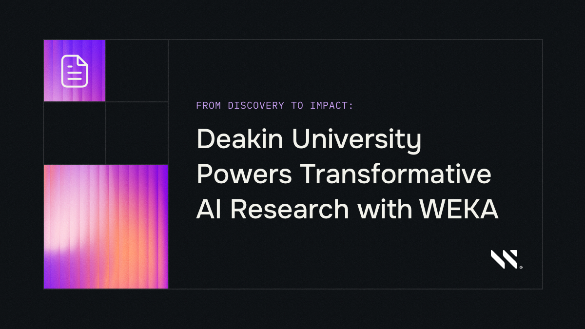 Deakin University Powers Transformative AI Research with WEKA