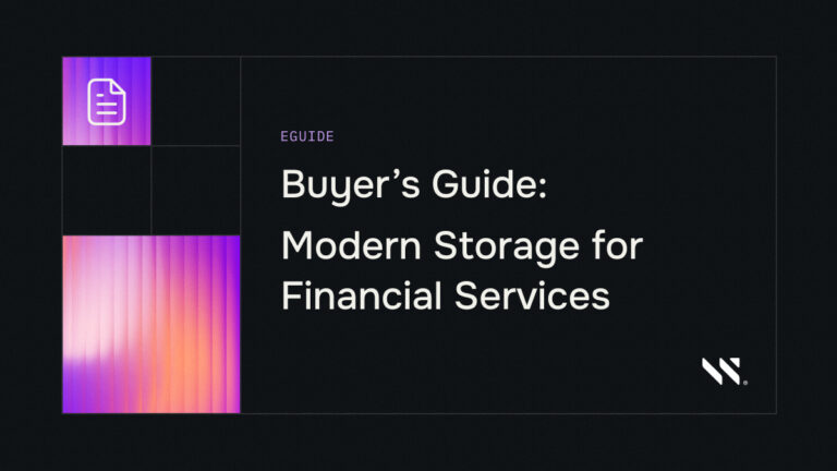 Buyer’s Guide: Modern Storage for Financial Services