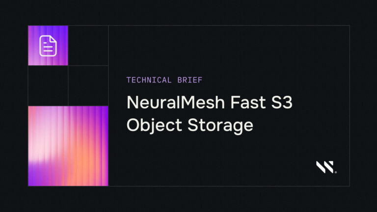NeuralMesh Fast S3 Object Storage